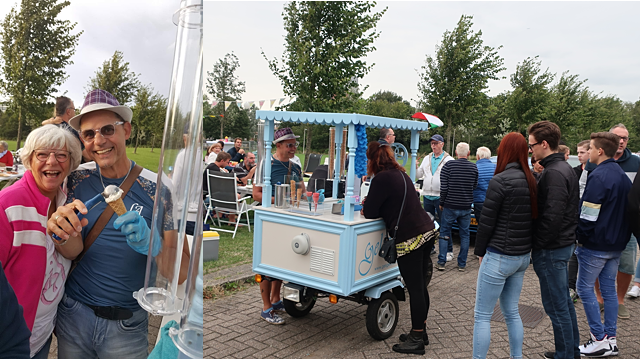 Geligelato op een buurt BBQ in de Purmer Zuid Wijkpark