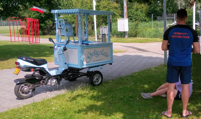 Geligelato ijskar bij BSO Sportify-kids